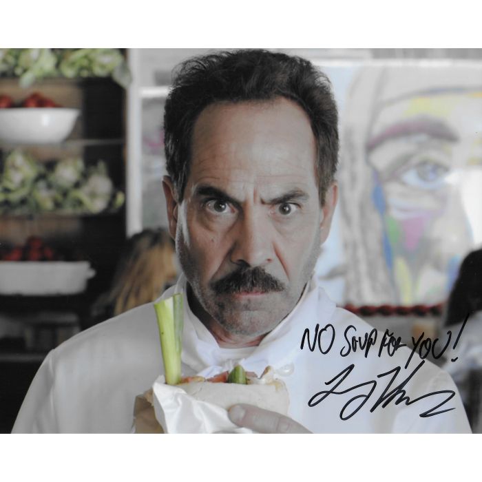 The Soup Nazi, (Larry Thomas) Autographed (JSA) Baseball Card (Seinfeld)