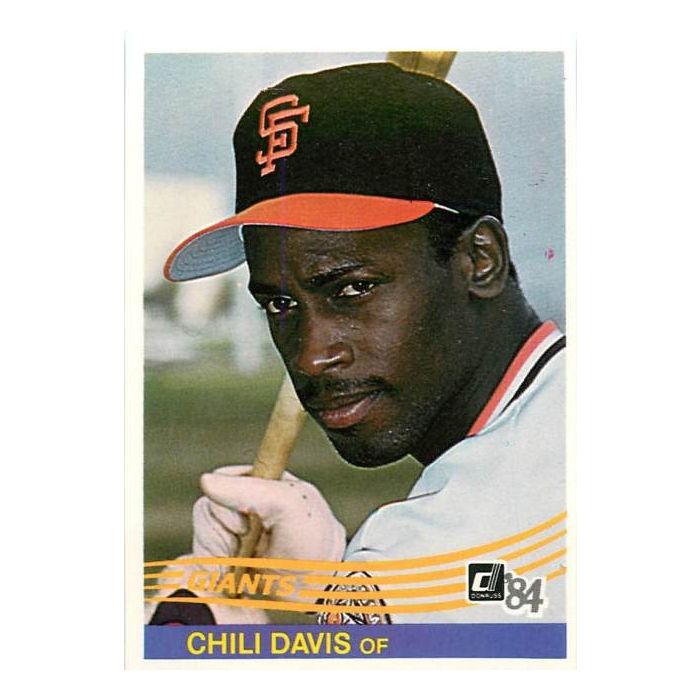 San Francisco Giants Chili Davis Autographed Pro Style Black