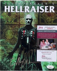 Clive Barker HELLRAISER W/ JSA COA 8X10 #354