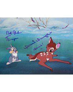 DISNEY Bambi Duo signed 8x10 Donnie Dunagan, Peter Behn