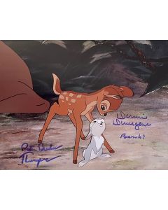 DISNEY Bambi Duo signed 8x10 Donnie Dunagan, Peter Behn #3