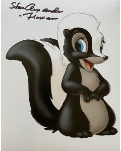 Stan Alexander DISNEY BAMBI FLOWER 8x10 Signed