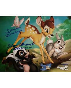 DISNEY Bambi Trio signed 8x10 Donnie Dunagan, Stan Alexander, Peter Behn #2 