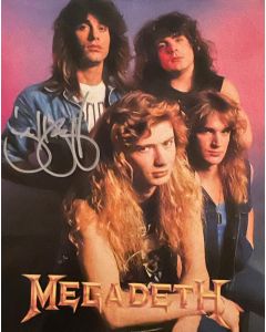 Jeff Young MEGADETH Original signed 8X10 Photo