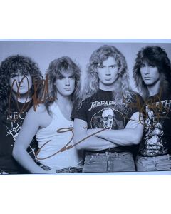 MAGADETH TRIO Chuck Behler, Jeff Young, David Ellefson Original 8x10 Signed #6